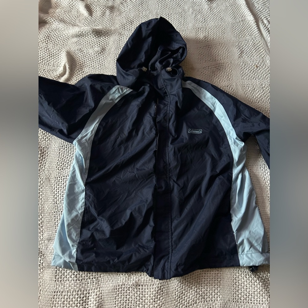 VINTAGE COLEMAN WINDBREAKER RAINCOAT JACKET Size  L/XL